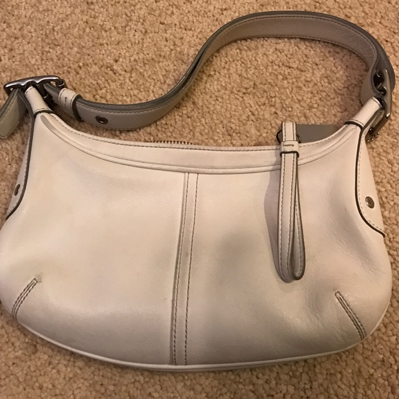 White leather Coach handbag - Picture 1 of 5